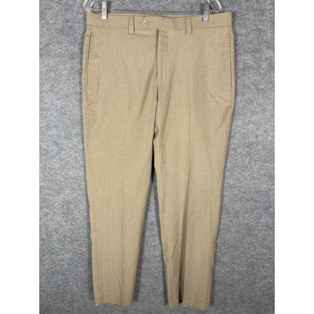 Lauren Ralph Lauren Men's Khaki Flat Front Dress Pants Size‎ 34W x 30L
